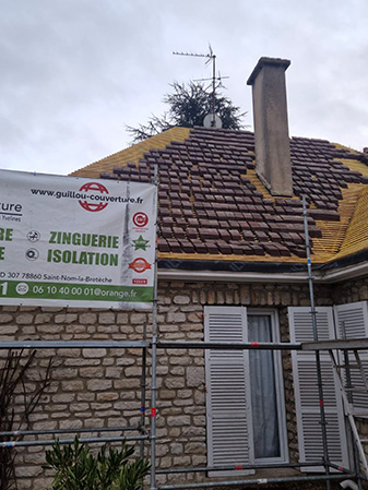 Couvreur sur toiture à Saint-Nom-La-Bretèche (78860)